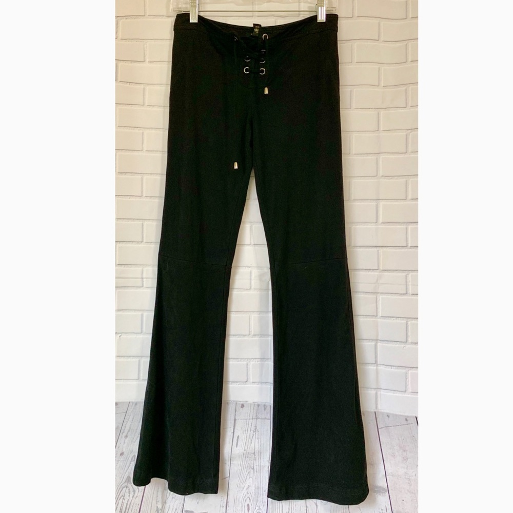 F21 - Black Suede Tie Front Pants